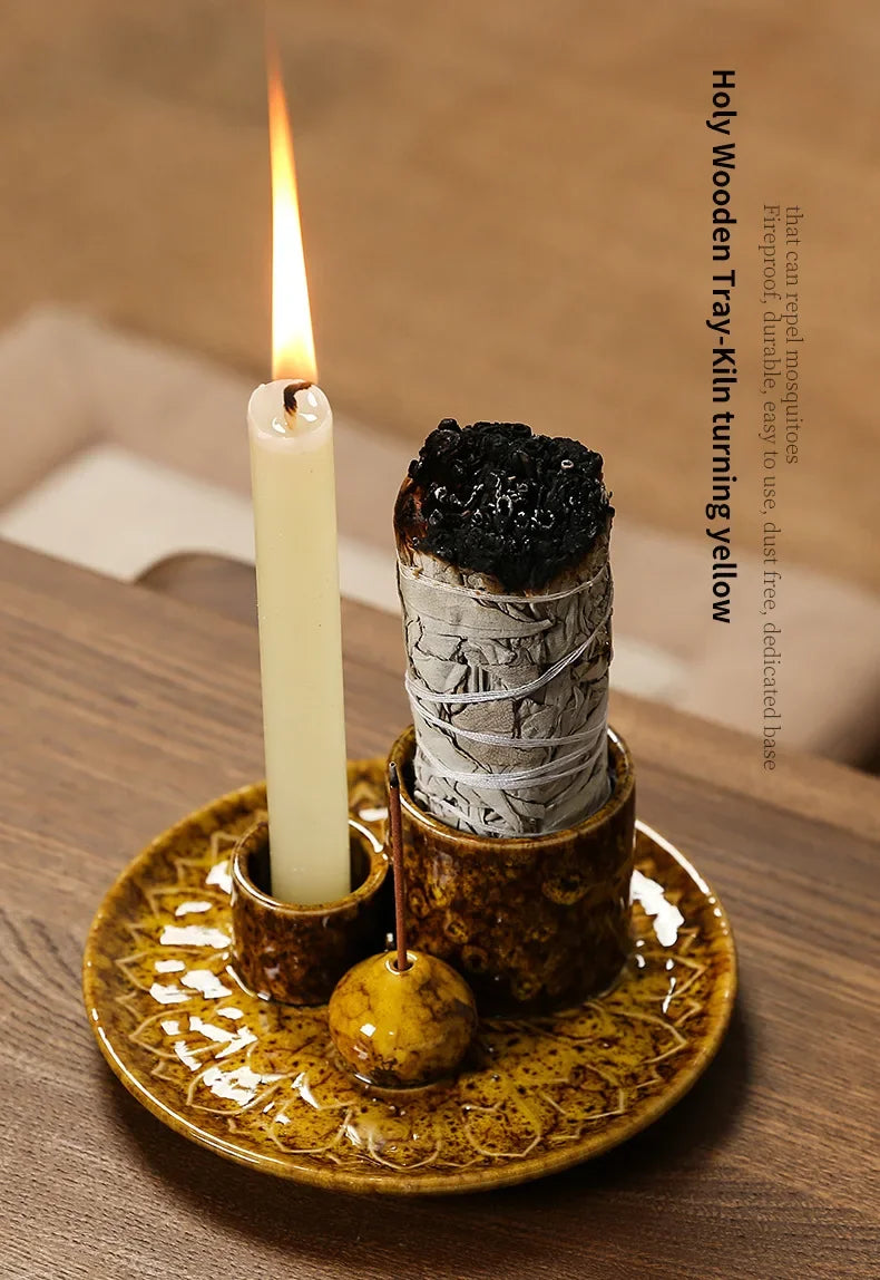 Kit regalo quemador multifuncional cerámica 4 en 1