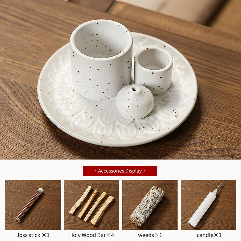 Kit regalo quemador multifuncional cerámica 4 en 1