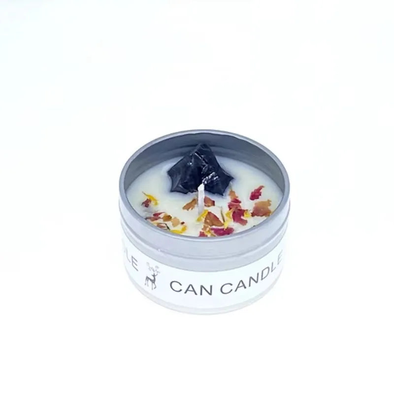 Vela Aromática de Soja con Piedra Energética