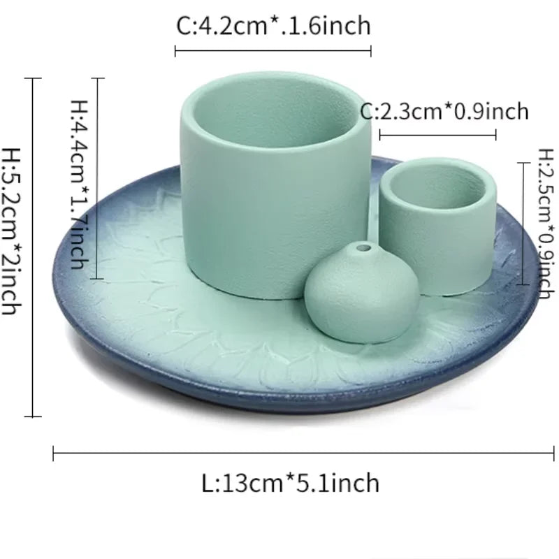 Kit regalo quemador multifuncional cerámica 4 en 1