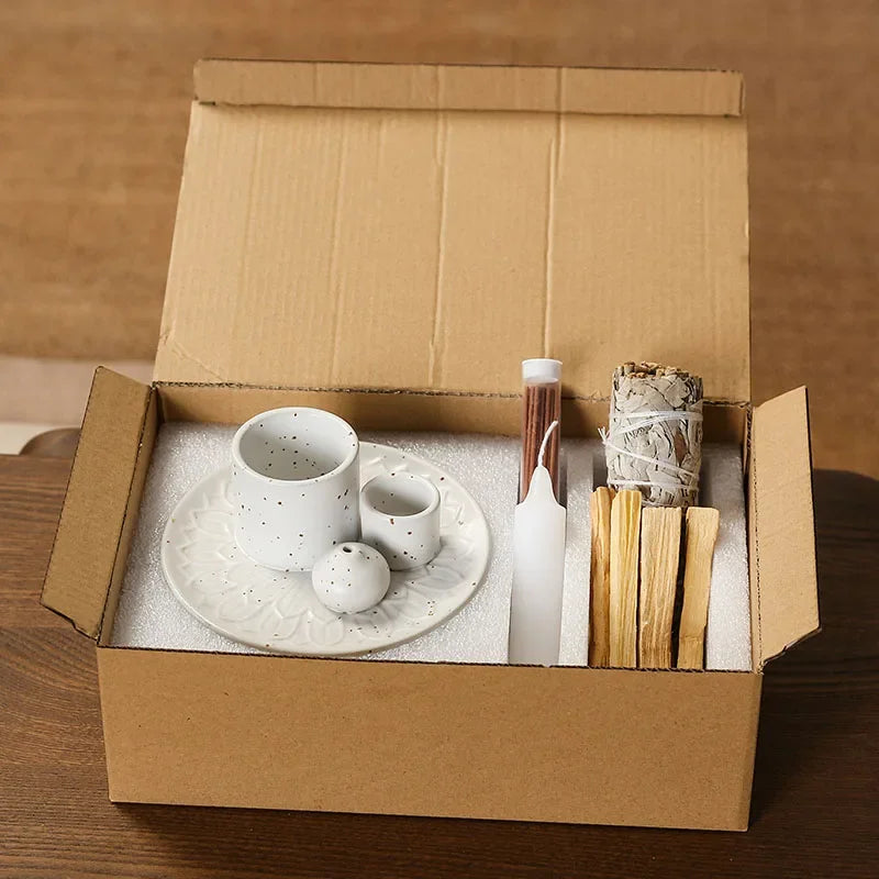 Kit regalo quemador multifuncional cerámica 4 en 1