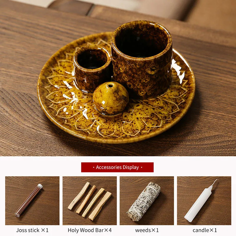 Kit regalo quemador multifuncional cerámica 4 en 1