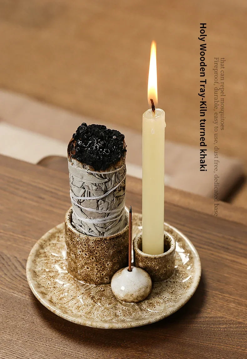 Kit regalo quemador multifuncional cerámica 4 en 1