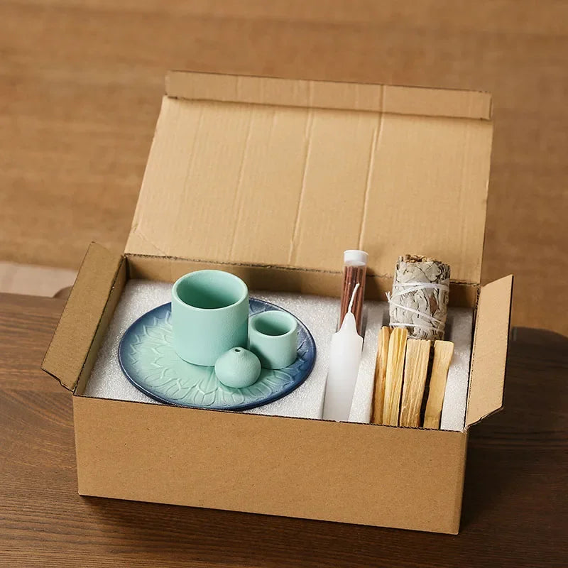 Kit regalo quemador multifuncional cerámica 4 en 1