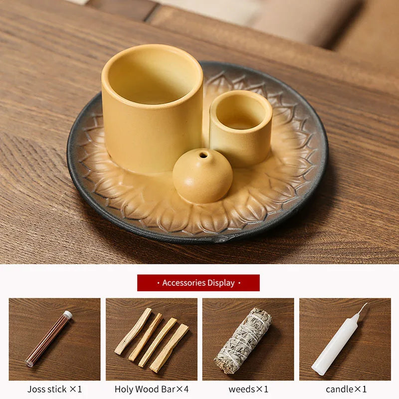 Kit regalo quemador multifuncional cerámica 4 en 1