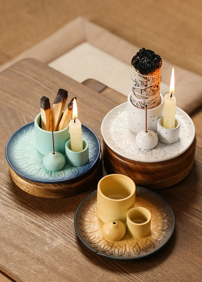 Kit regalo quemador multifuncional cerámica 4 en 1