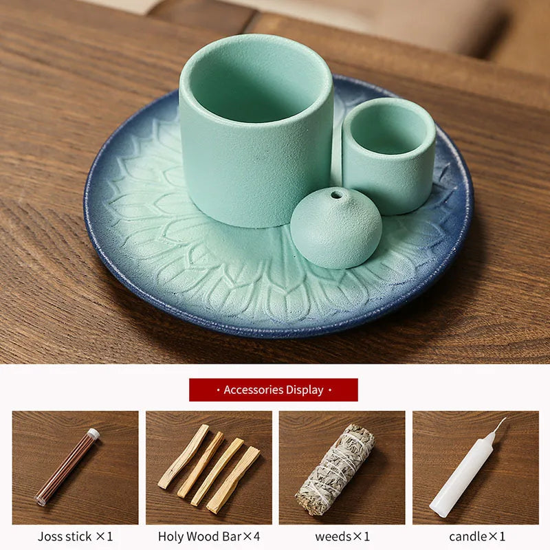 Kit regalo quemador multifuncional cerámica 4 en 1