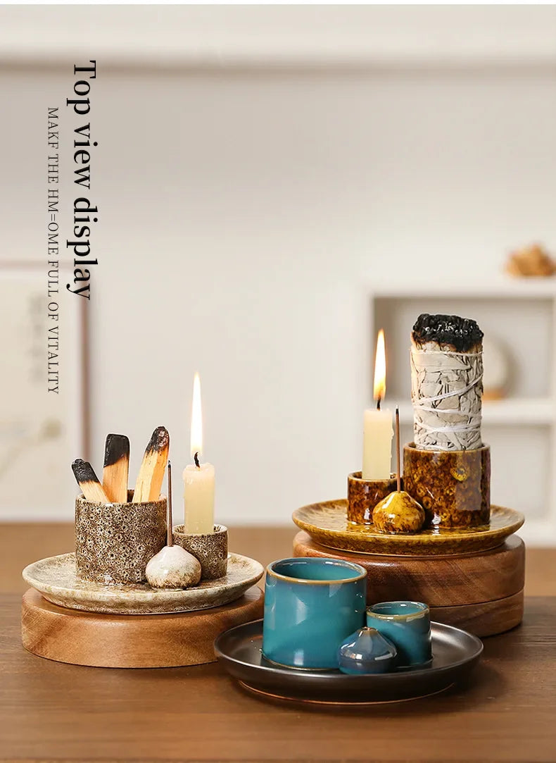 Kit regalo quemador multifuncional cerámica 4 en 1